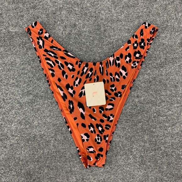 Fabletics Bikini Bottom Womens XL Extra Large Cheetah Noa High Cut Swim Brief - Picture 2 of 14